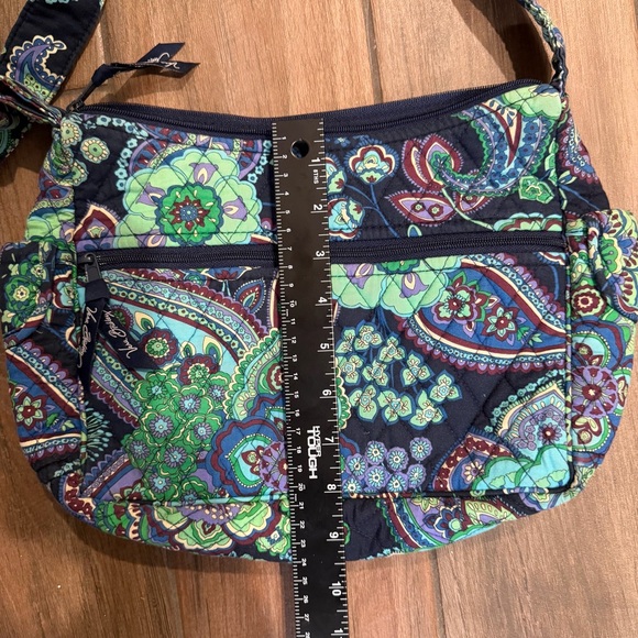 Vera Bradley Blue Rhapsody Quilted Crossbody Shoulder Bag Paisley Floral - Picture 12 of 12